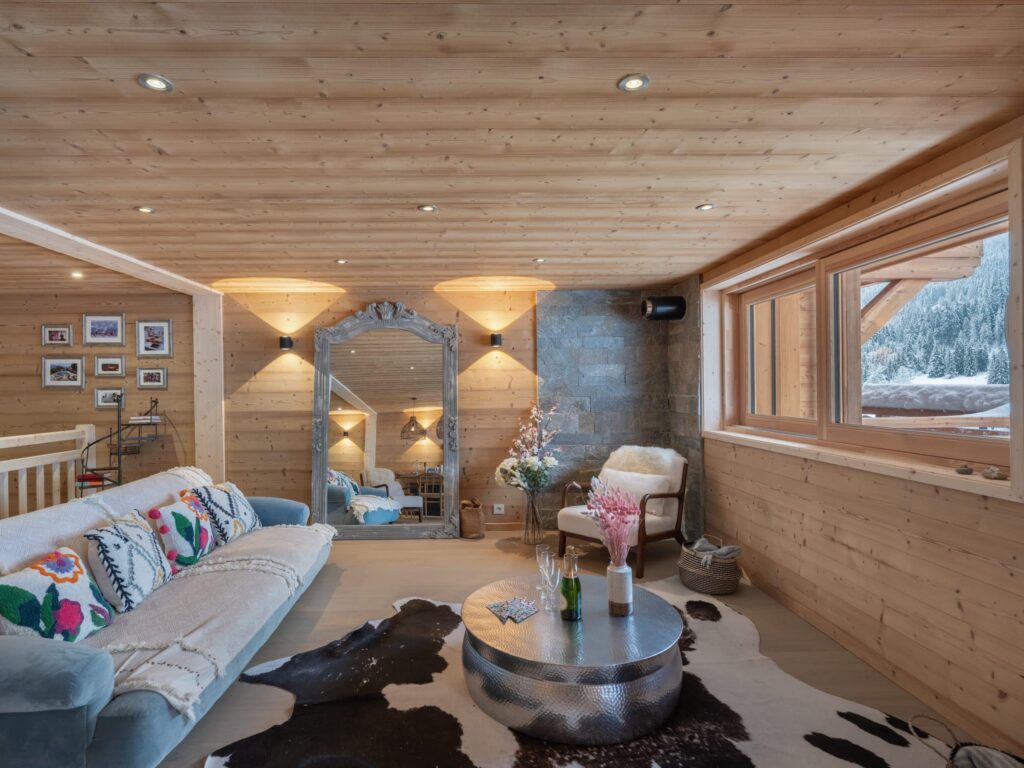 apartment en face des pistes du linga 3 chamres to rent chatel living room 3 Châtel