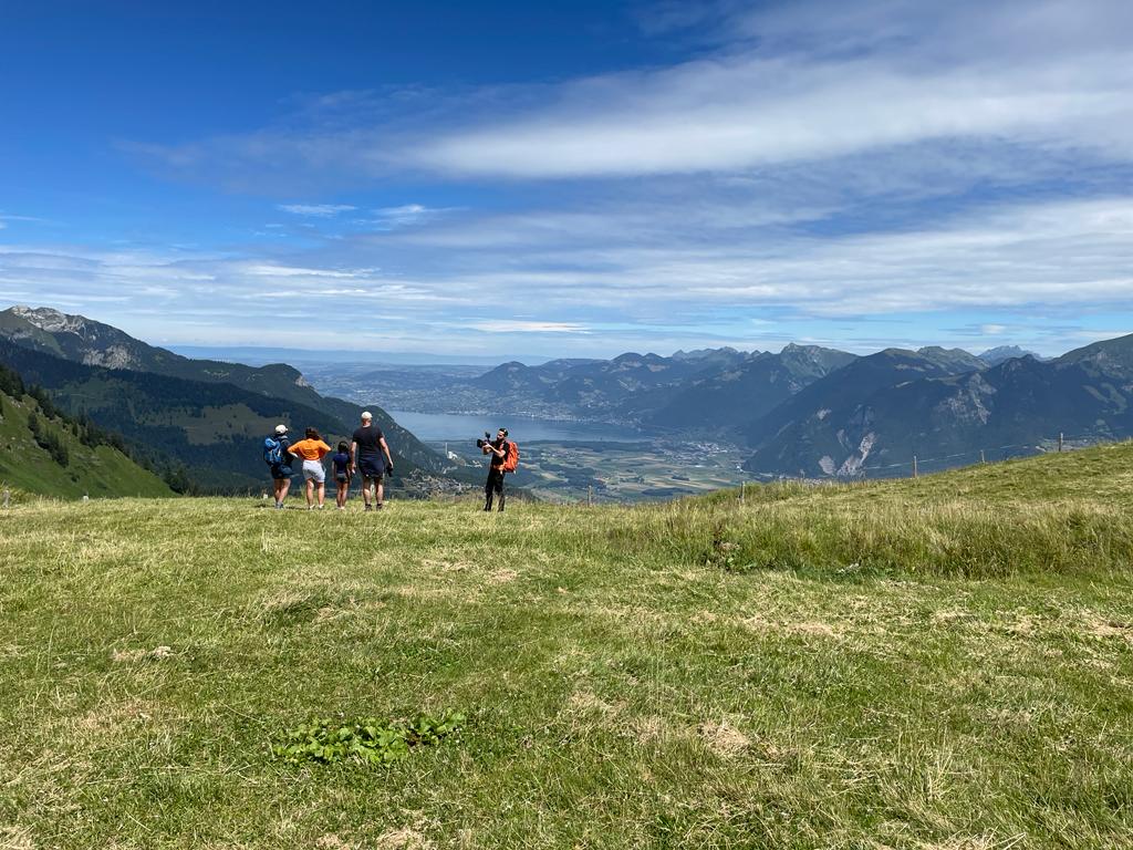 Vue sur le Léman depuis les hauteurs de Châtel