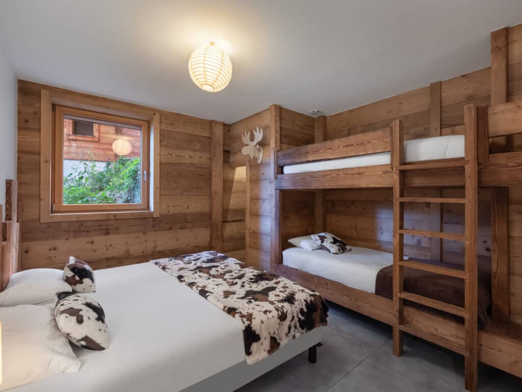 rental chalet luxury 12 people chatel portes du soleil bedroom 